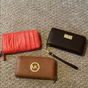 Kate spade,Jessica Simpson , Michael kors wallet